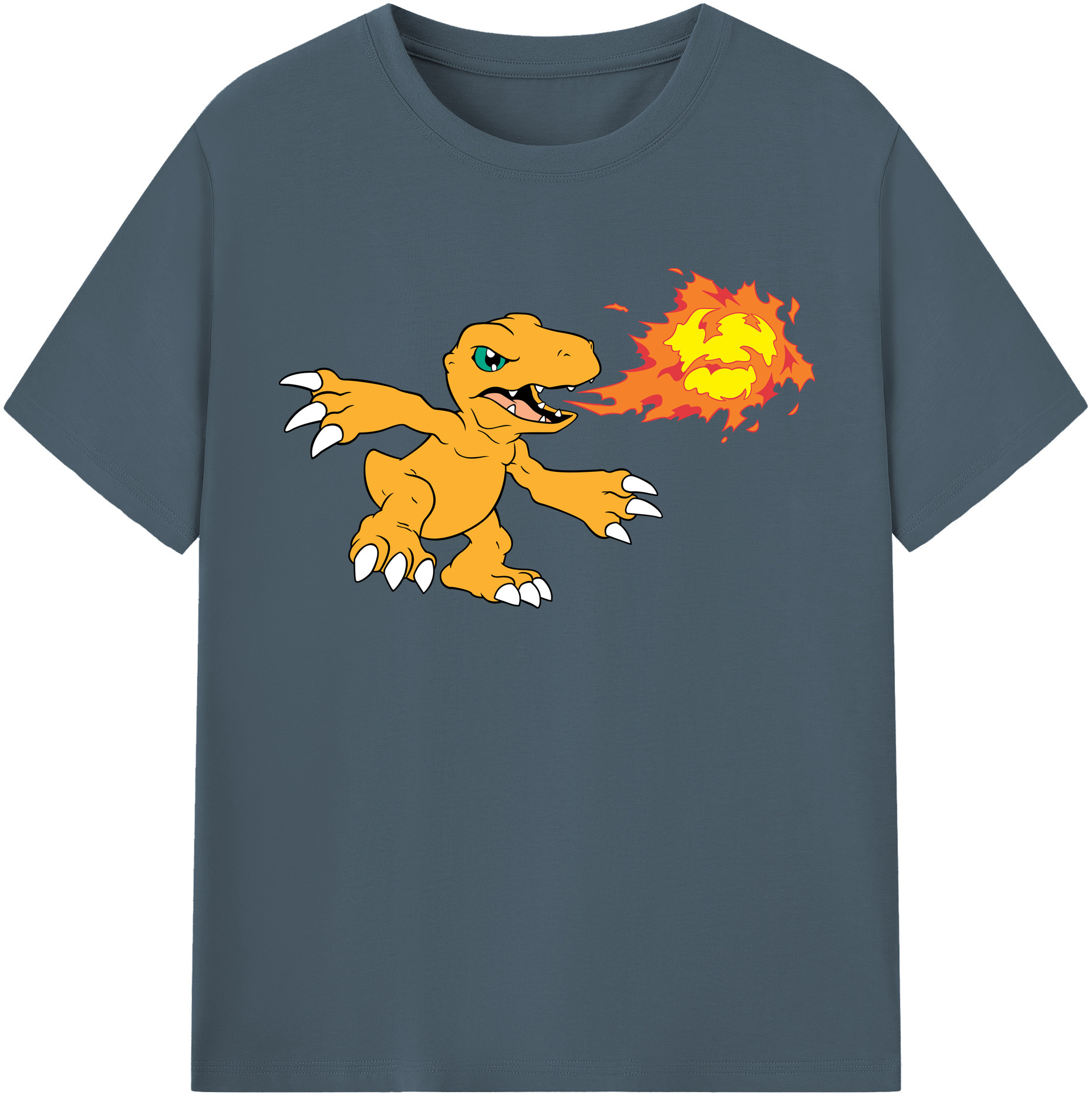 （画像用） Digimon デジタルモンスター/デジモン 綿100％半袖Tシャツ（フロントプリント）